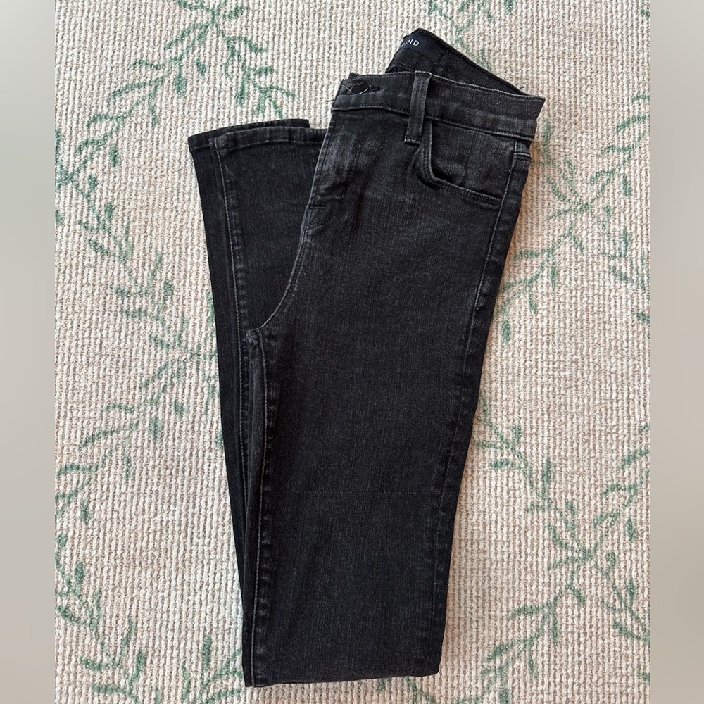 J Brand black wash skinny jeans. US size 24.